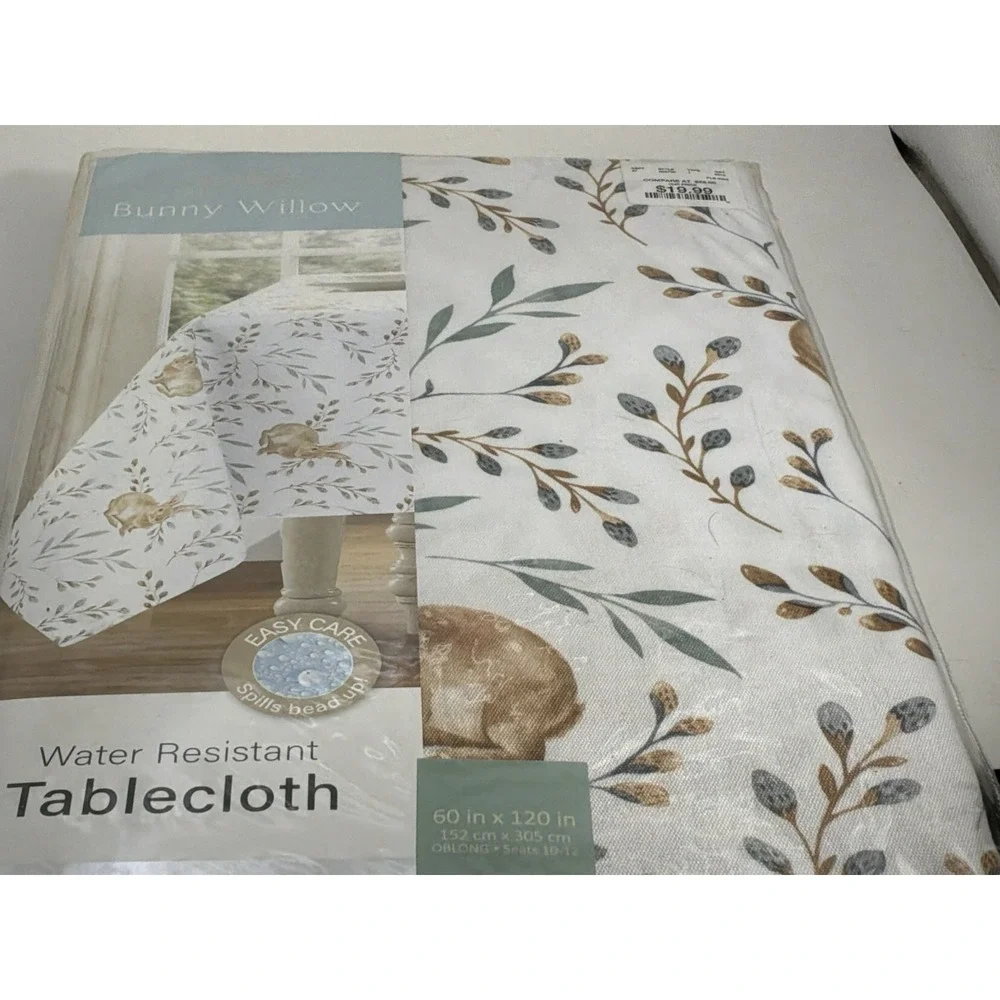 Color drift Bunny Willow Table Cloth 60